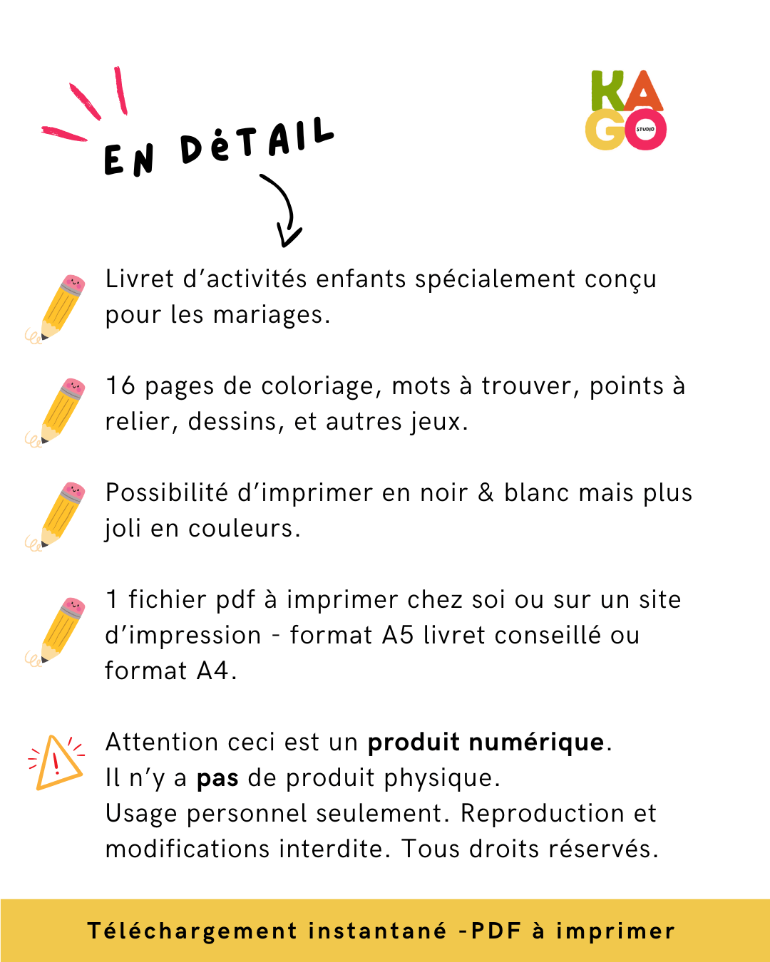 alt="Cuaderno infantil digital especial bodas con 16 páginas de juegos y colorear para imprimir"