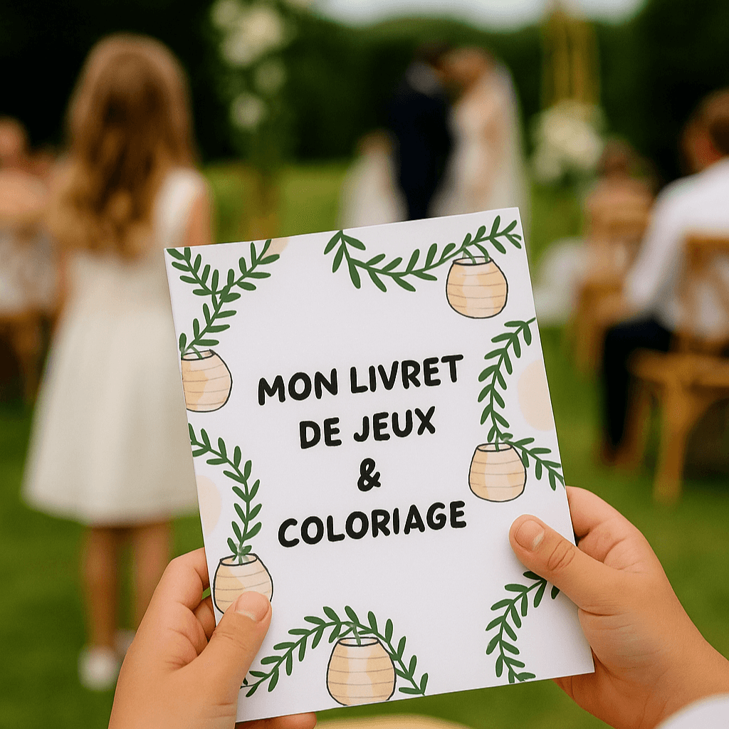 alt="Cuaderno infantil digital especial bodas con 16 páginas de juegos y colorear para imprimir"