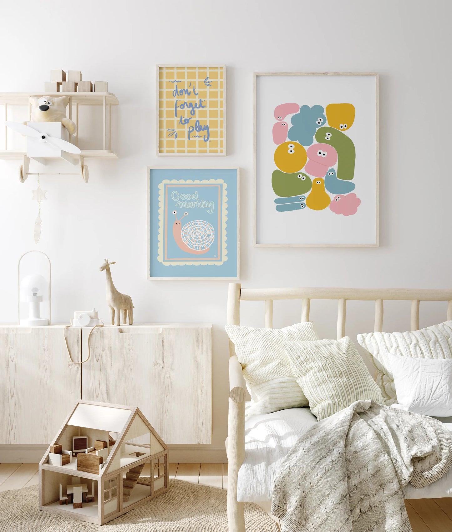 Lámina infantil Jojo con marco - Kago Studio