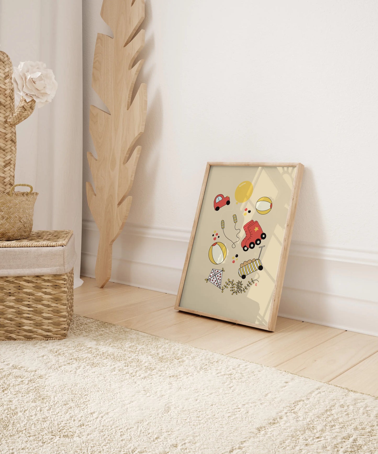 Póster infantil “Playground” – Lámina decorativa adorable para habitación de niños - Kago Studio