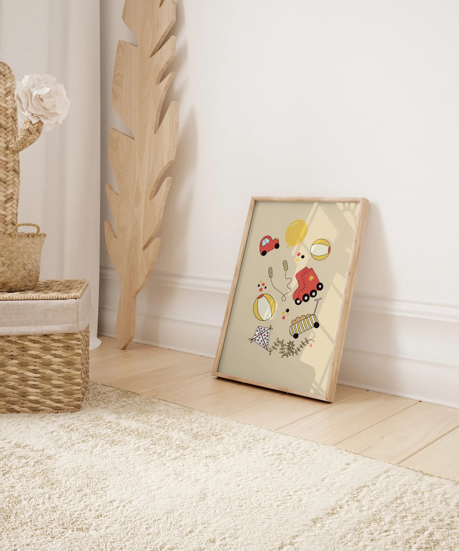 Póster infantil “Playground” – Lámina decorativa adorable para habitación de niños - Kago Studio
