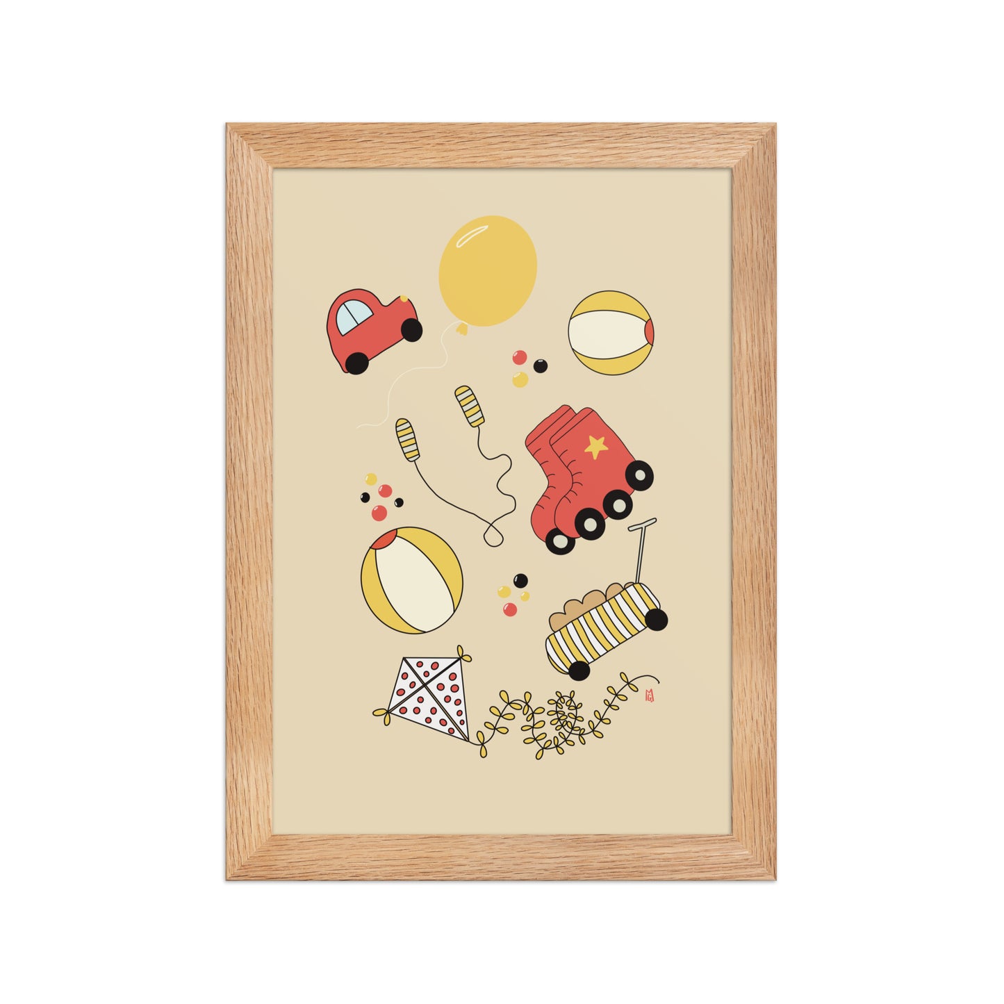 Póster infantil “Playground” – Lámina decorativa adorable para habitación de niños - Kago Studio