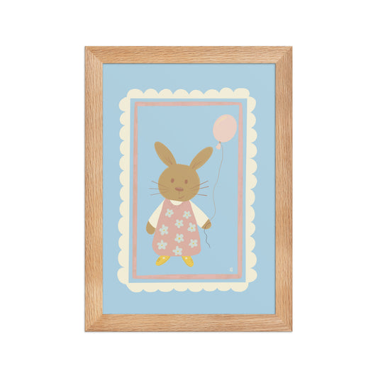 alt= Póster Día de fiesta con marco - Kago Studio