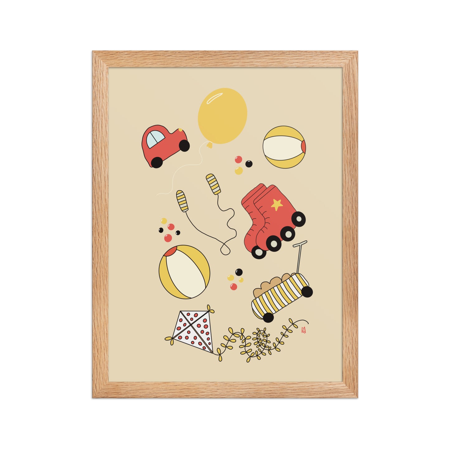Póster infantil “Playground” – Lámina decorativa adorable para habitación de niños - Kago Studio