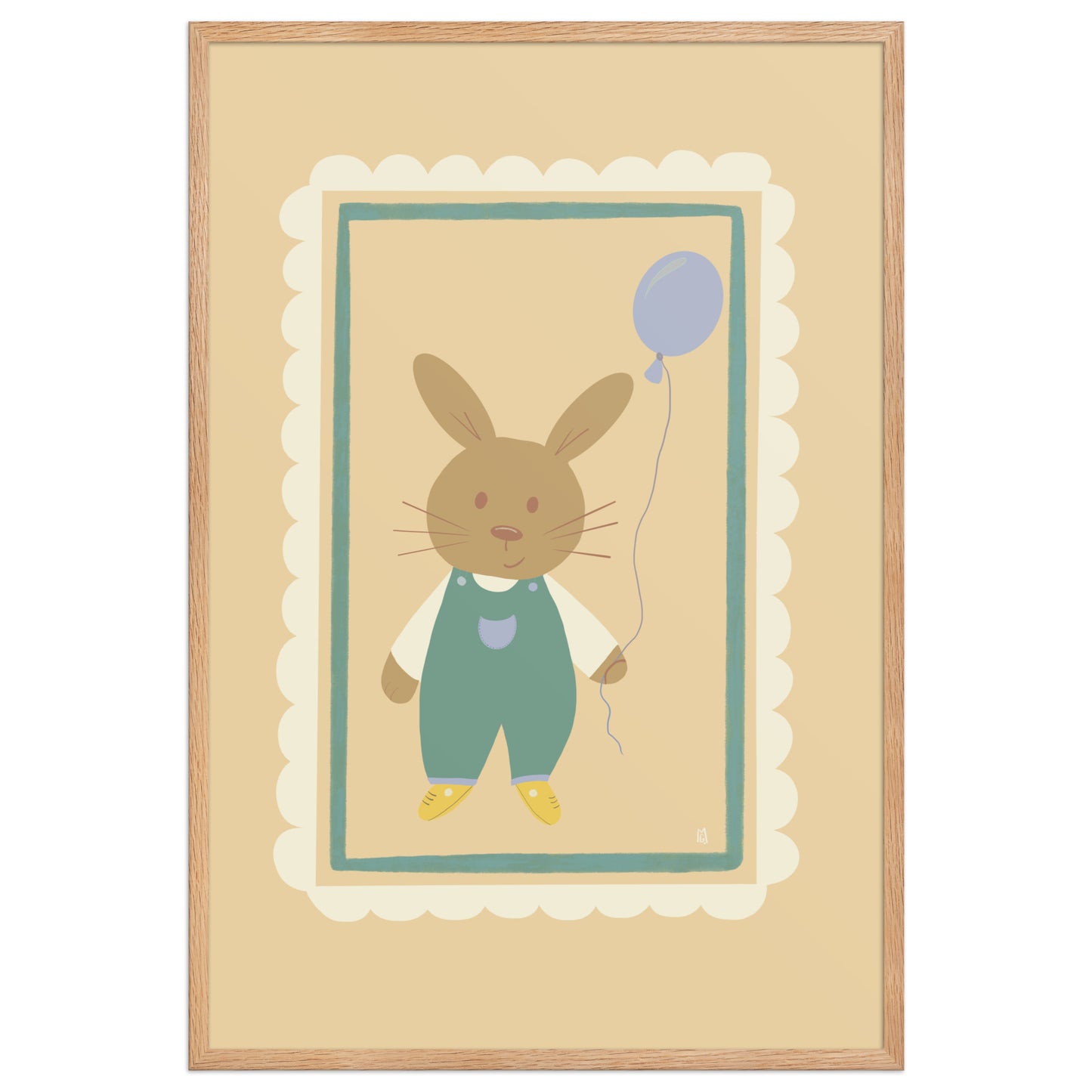alt= Póster Día de juego con marco - Kago Studio