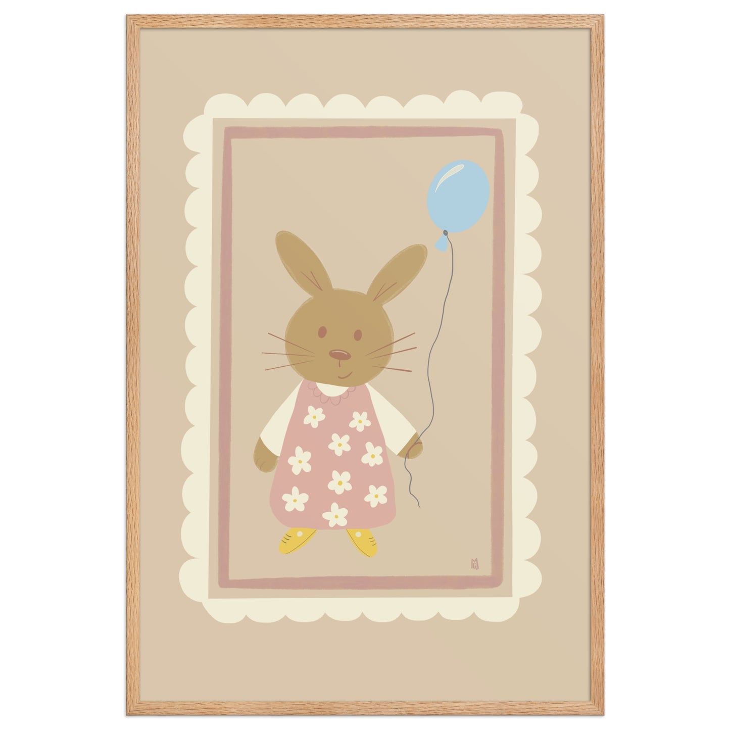 alt= Póster Día de fiesta con marco - Kago Studio