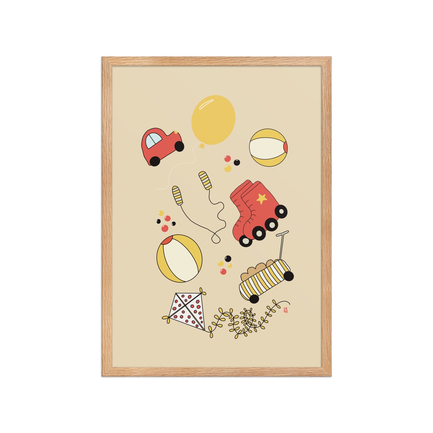 Póster infantil “Playground” – Lámina decorativa adorable para habitación de niños - Kago Studio