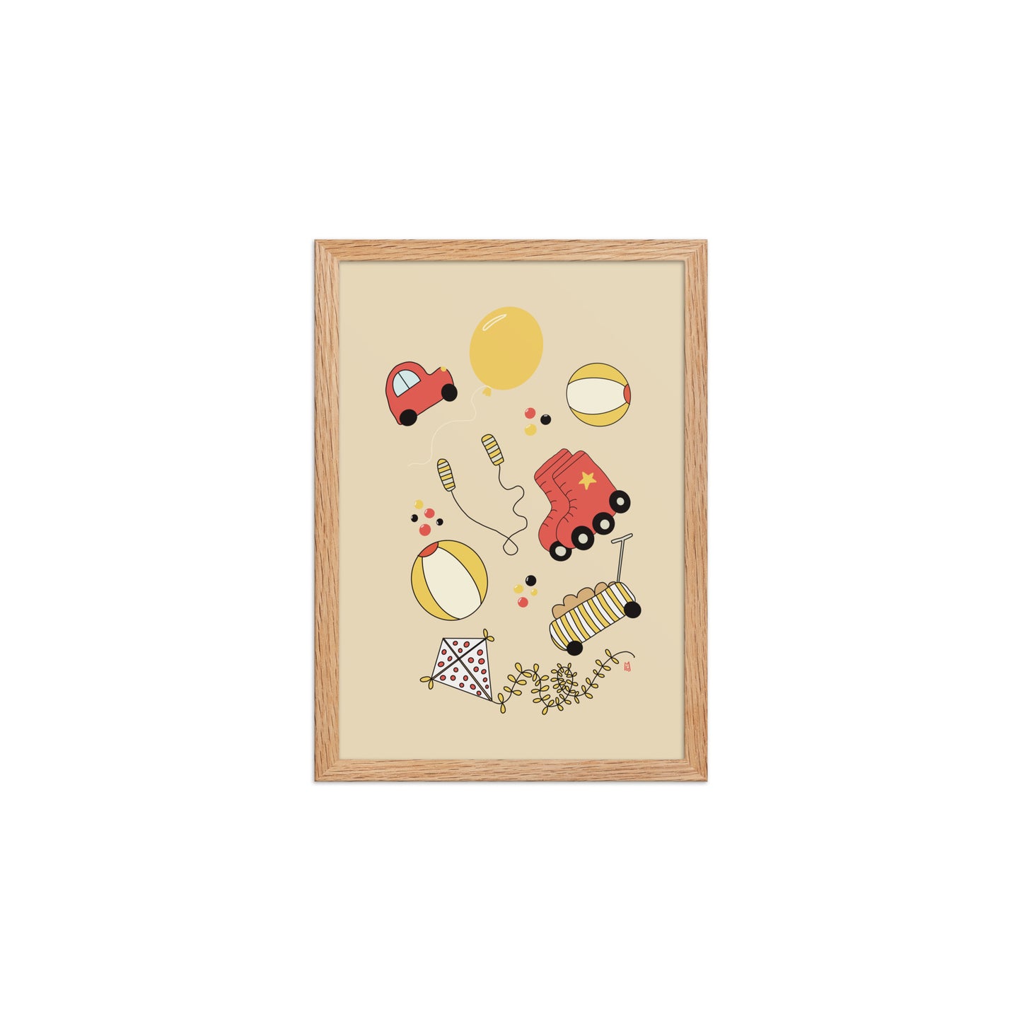 Póster infantil “Playground” – Lámina decorativa adorable para habitación de niños - Kago Studio