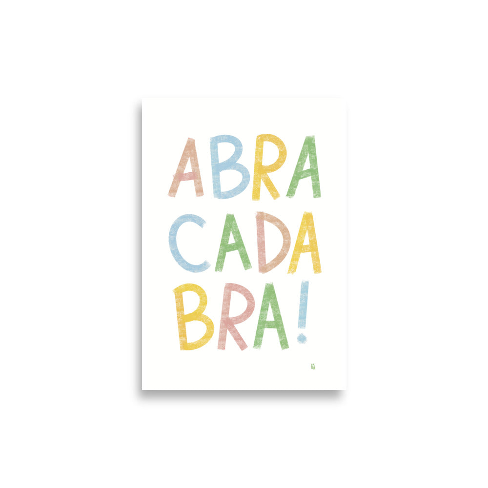 alt= Póster infatil Abracadabra - Kago Studio