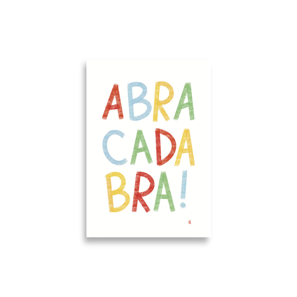 alt= Póster infatil Abracadabra - Kago Studio