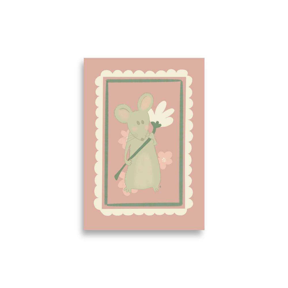 alt= Póster Mi ratoncito - Kago Studio