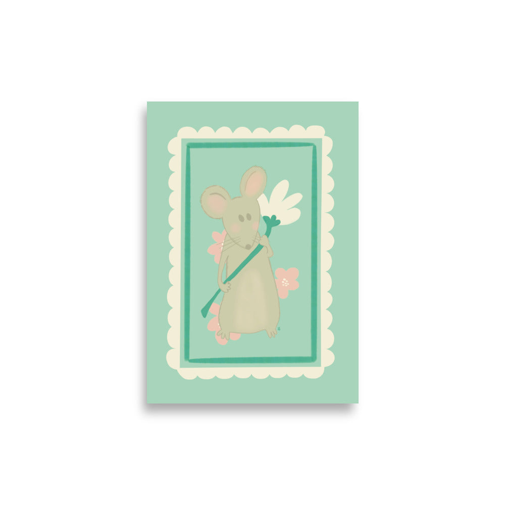 alt= Póster Mi ratoncito - Kago Studio