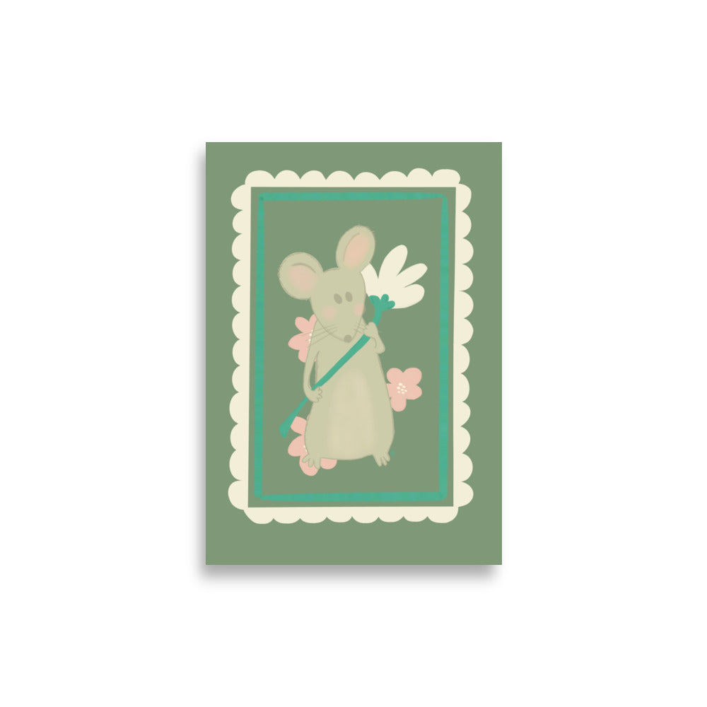 Alt= Póster Mi ratoncito - Kago Studio
