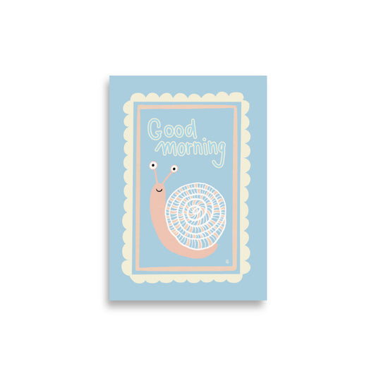 alt= Póster Hola mi caracol - Kago Studio