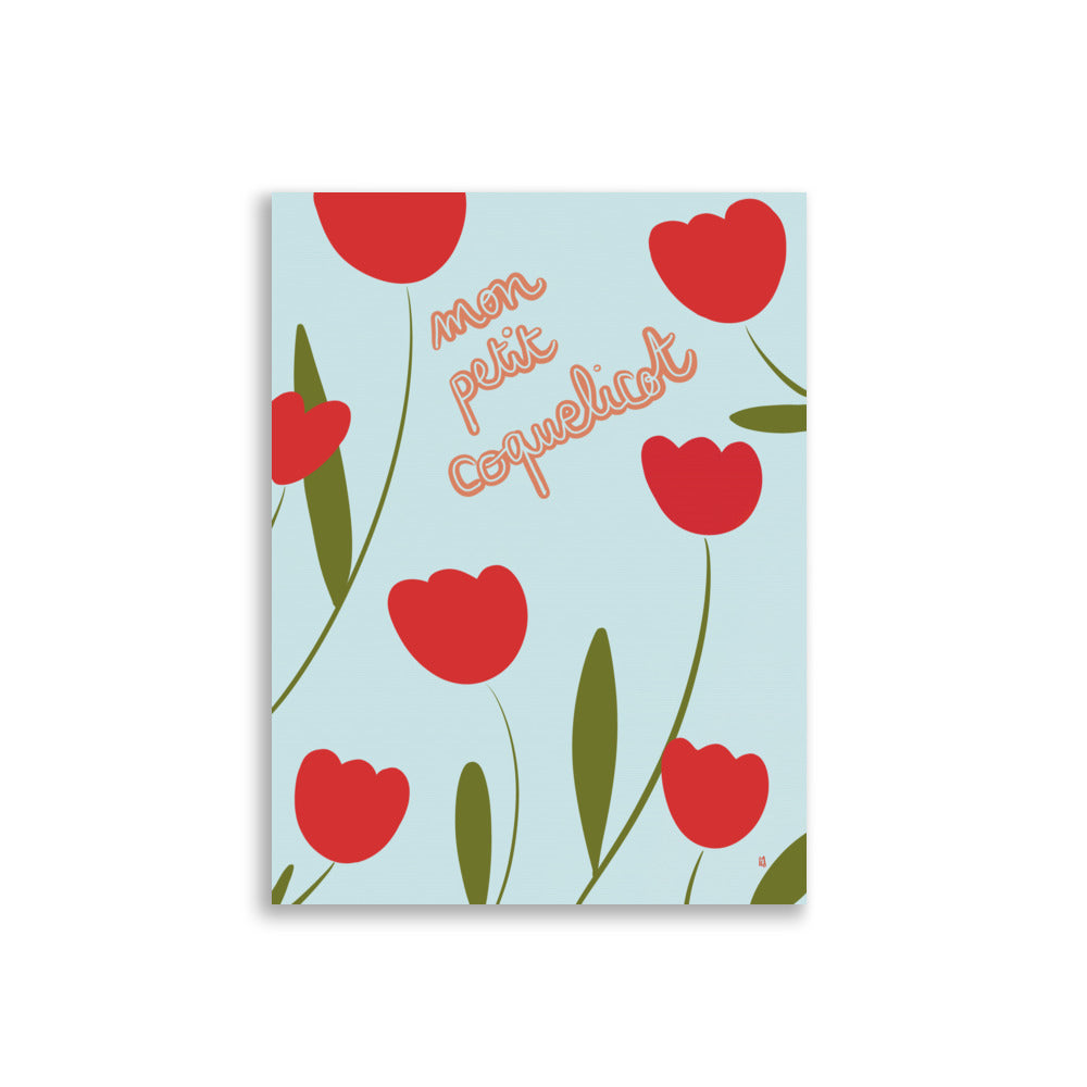 alt="Póster infantil Coquelicot en papel mate grueso – decoración divertida y original para habitación de niños"