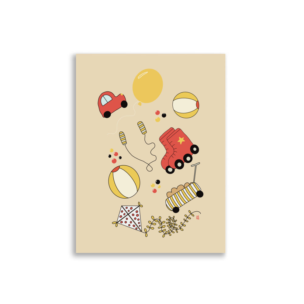 Póster decorativo “Playground” – Lámina divertida para habitación infantil - Kago Studio