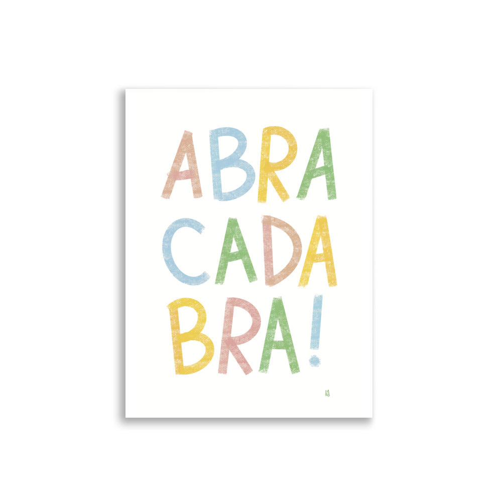 alt= Póster infatil Abracadabra - Kago Studio