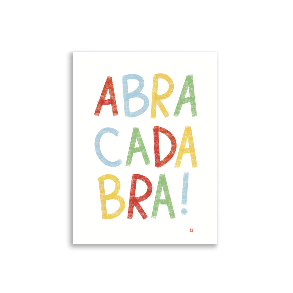 alt= Póster infatil Abracadabra - Kago Studio