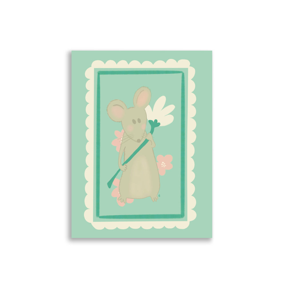 alt= Póster Mi ratoncito - Kago Studio