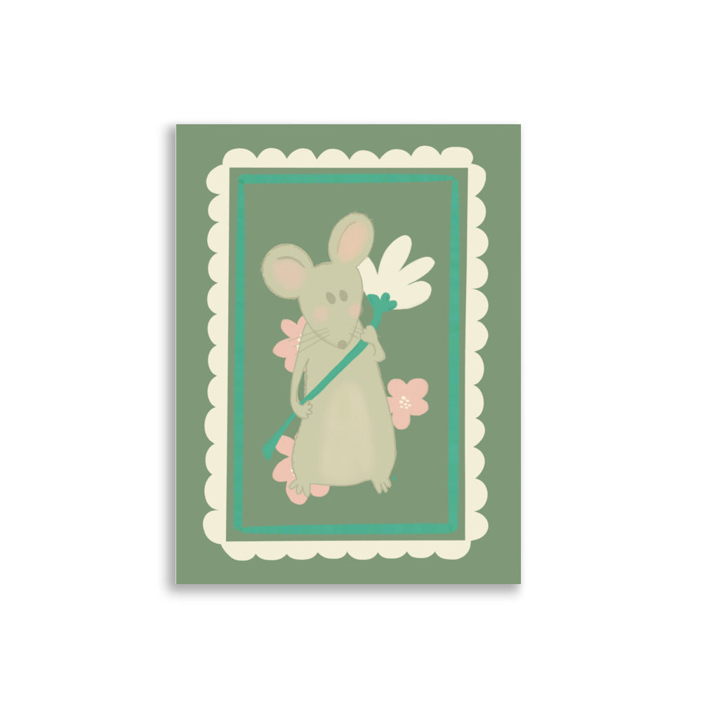 Alt= Póster Mi ratoncito - Kago Studio