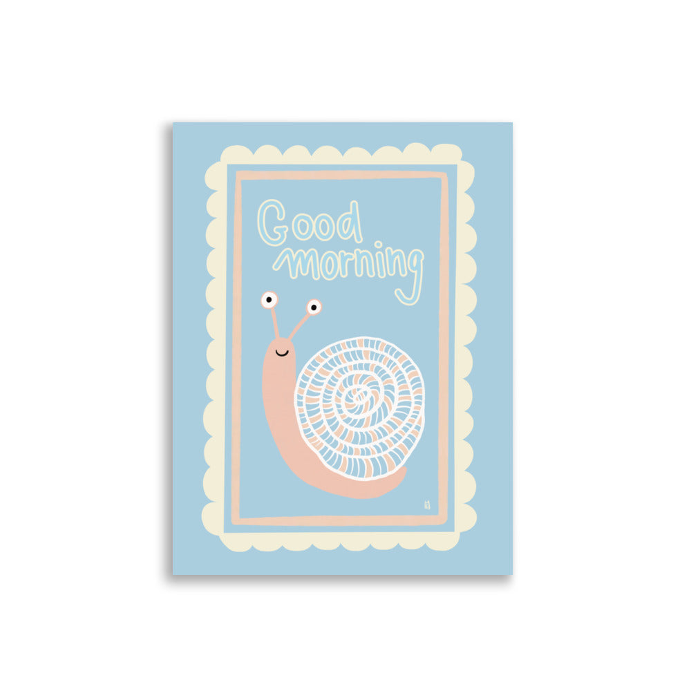 alt= Póster Hola mi caracol - Kago Studio