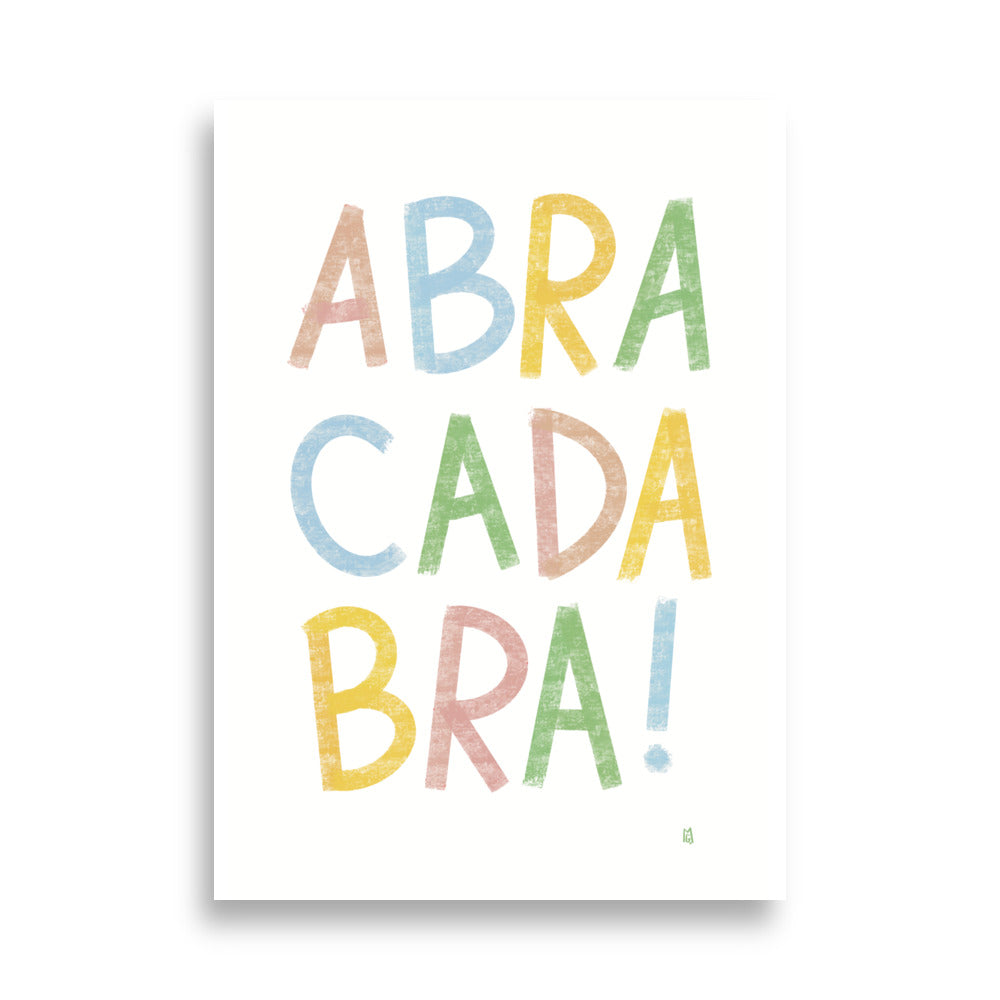 alt= Póster infatil Abracadabra - Kago Studio