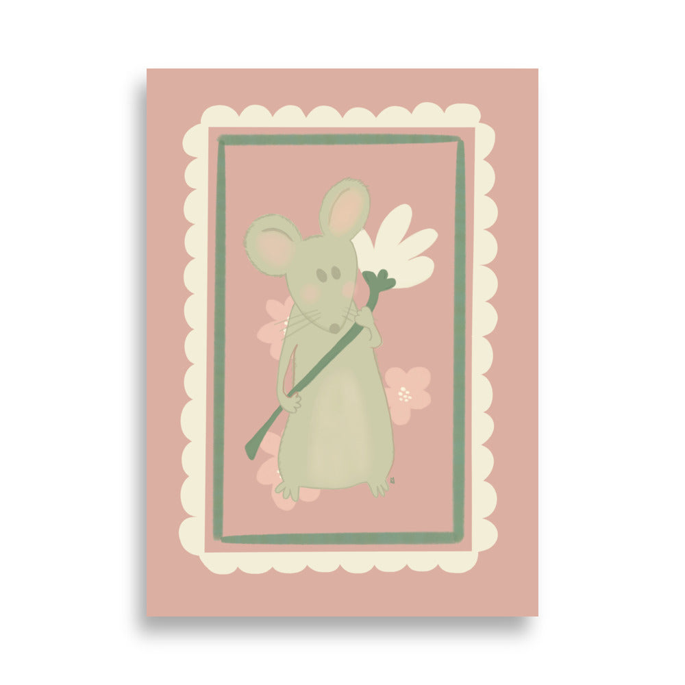 alt= Póster Mi ratoncito - Kago Studio