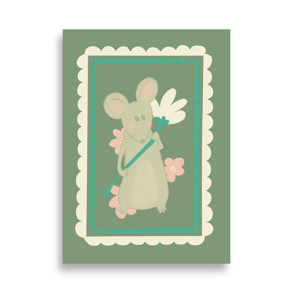 Alt= Póster Mi ratoncito - Kago Studio