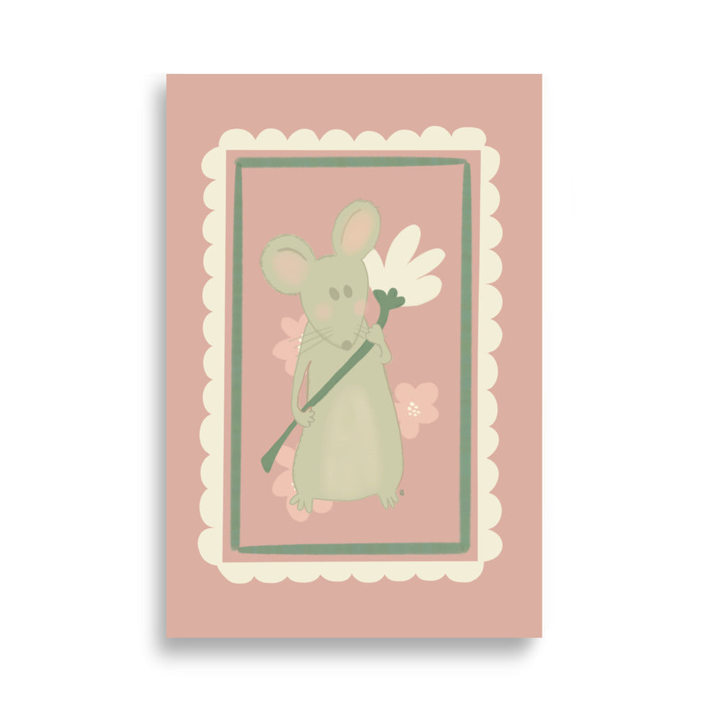 alt= Póster Mi ratoncito - Kago Studio