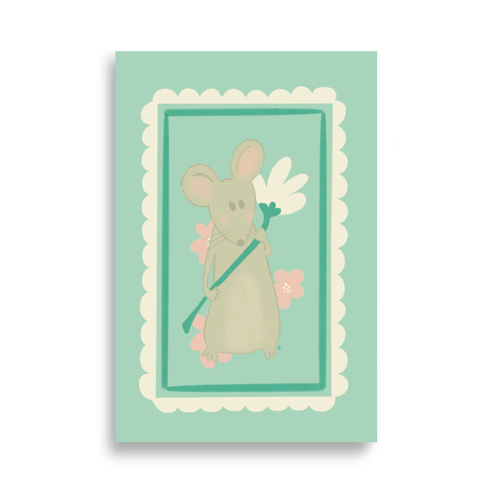 alt= Póster Mi ratoncito - Kago Studio