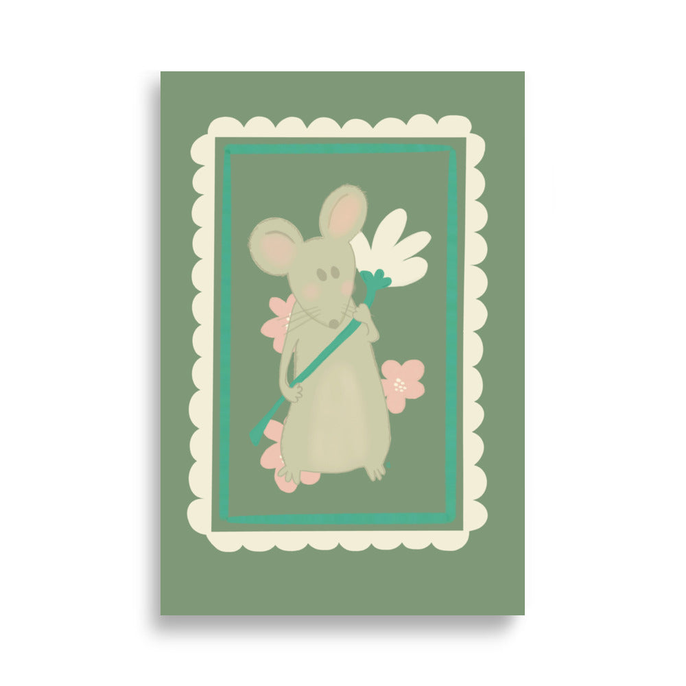 Alt= Póster Mi ratoncito - Kago Studio
