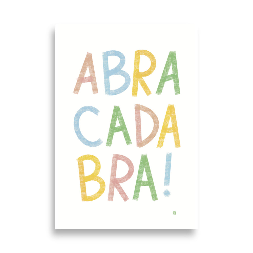 alt= Póster infatil Abracadabra - Kago Studio