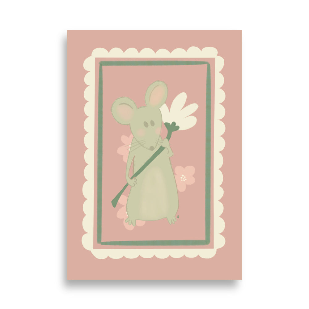 alt= Póster Mi ratoncito - Kago Studio
