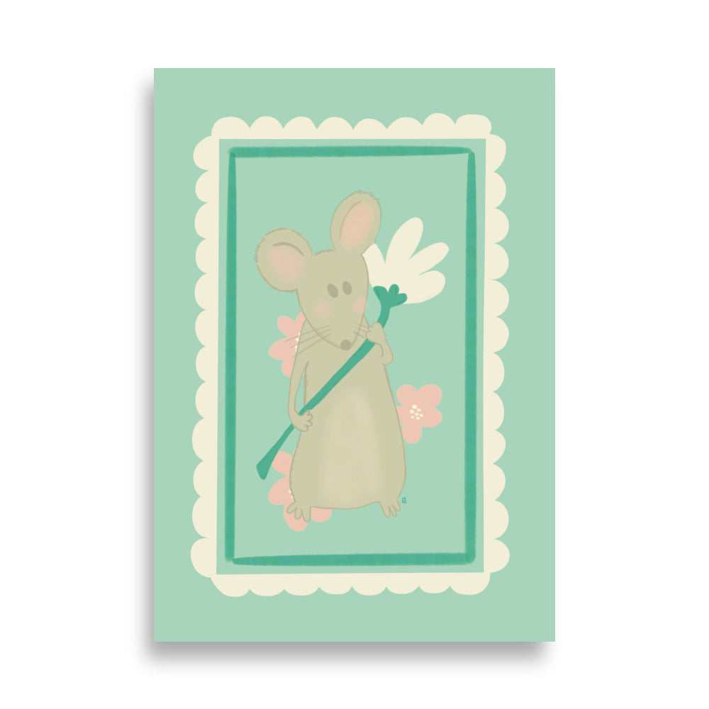 alt= Póster Mi ratoncito - Kago Studio