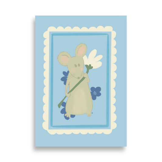 alt= Póster Mi ratoncito - Kago Studio