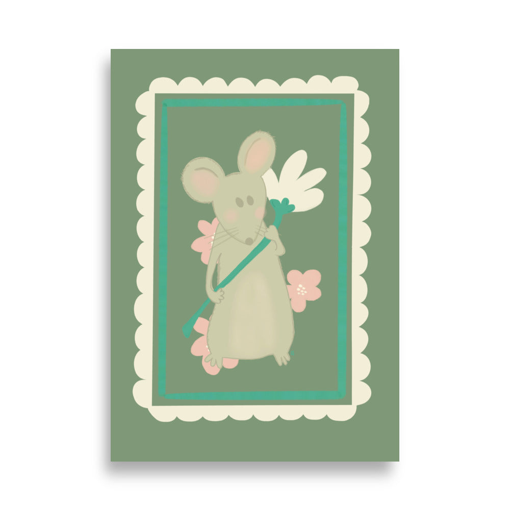 Alt= Póster Mi ratoncito - Kago Studio
