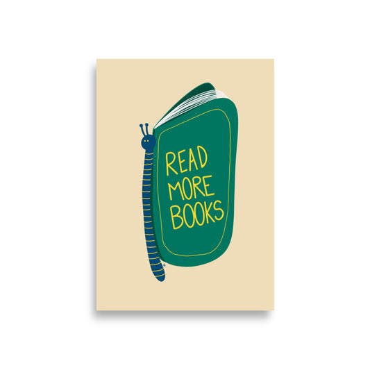 Póster decorativo “Libro Mariposa” – Lámina divertida para habitación infantil - Kago Studio