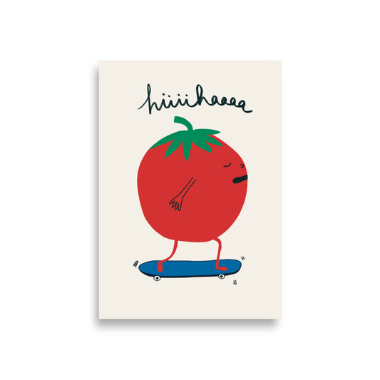 Póster decorativo “Bold Tomato” – Lámina divertida para habitación infantil - Kago Studio