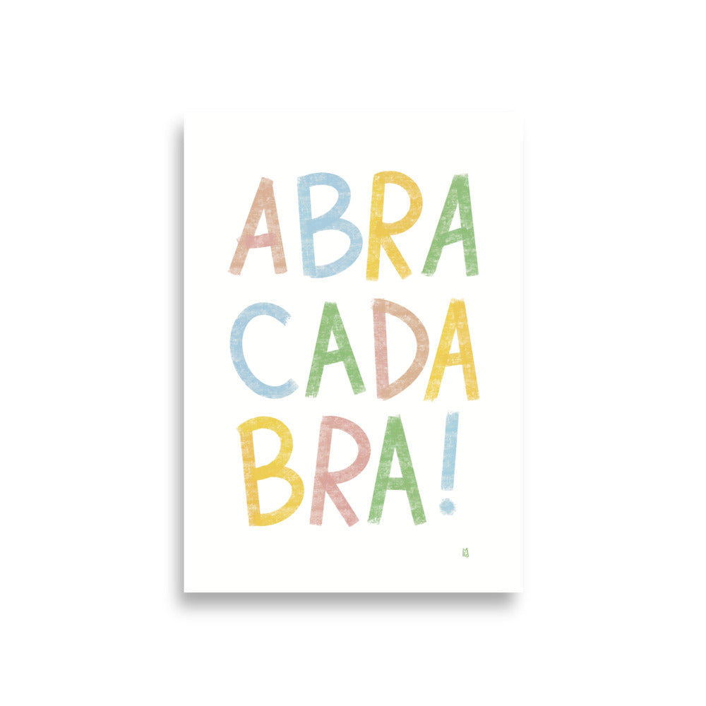 alt= Póster infatil Abracadabra - Kago Studio