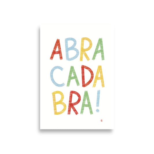alt= Póster infatil Abracadabra - Kago Studio