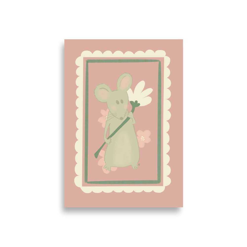 alt= Póster Mi ratoncito - Kago Studio