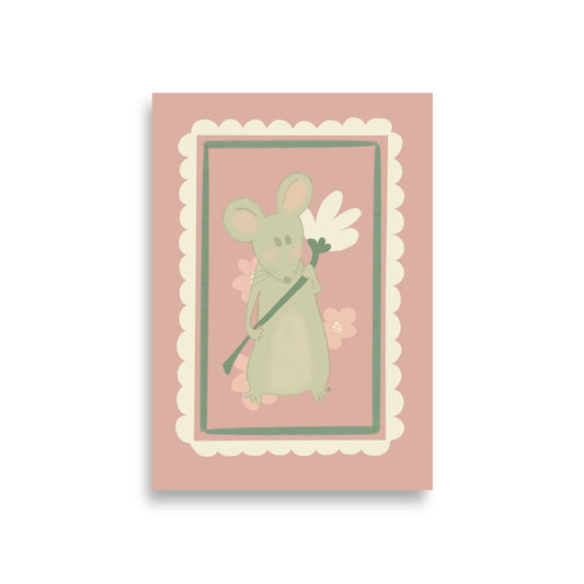 alt= Póster Mi ratoncito - Kago Studio