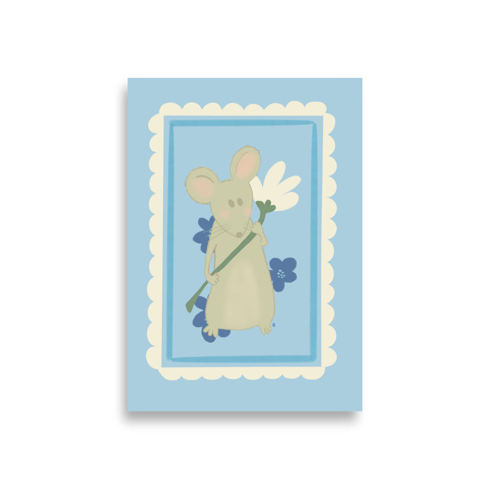 alt= Póster Mi ratoncito - Kago Studio
