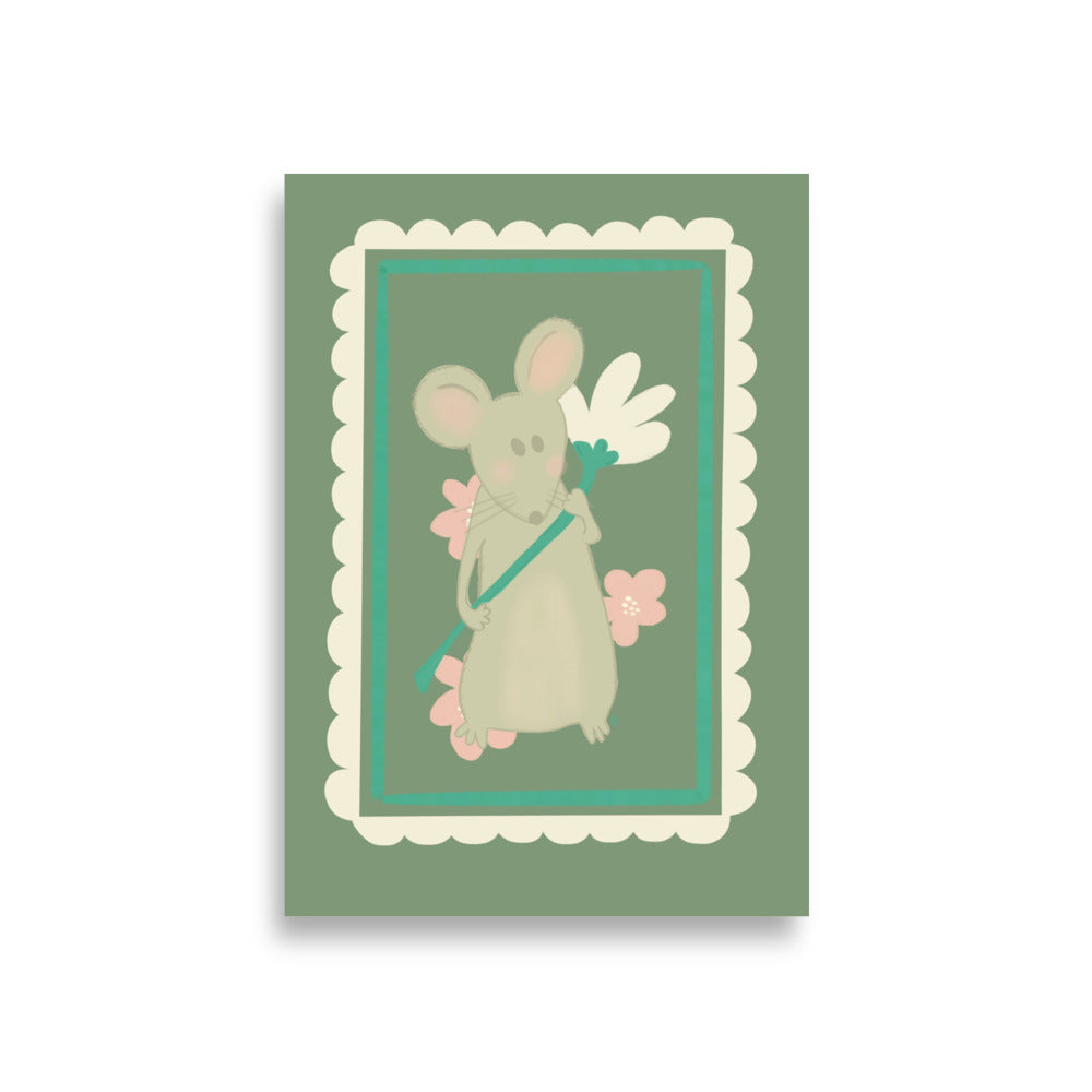 Alt= Póster Mi ratoncito - Kago Studio