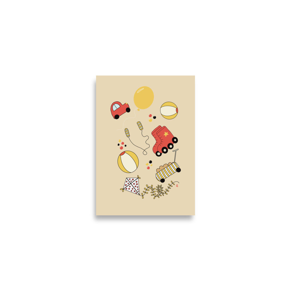 Póster decorativo “Playground” – Lámina divertida para habitación infantil - Kago Studio