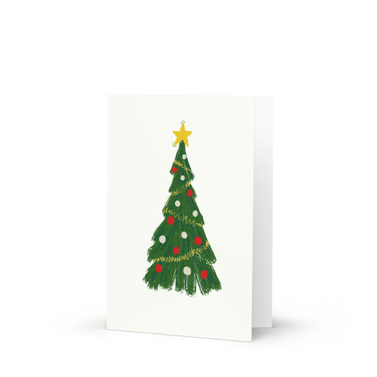 alt= tarjeta de felicitación Arból de Navidad - Kago Studio