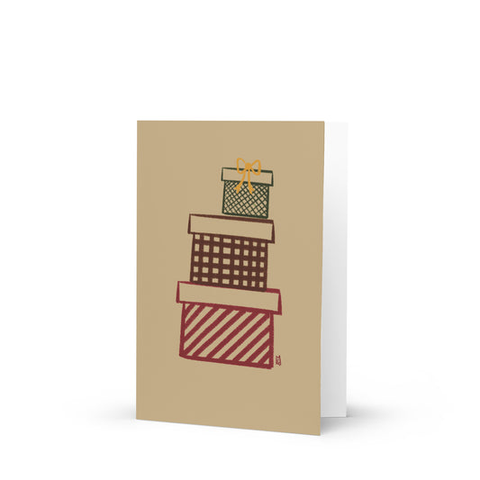 alt= tarjeta de felicitación Regalos de Navidad - Kago Studio