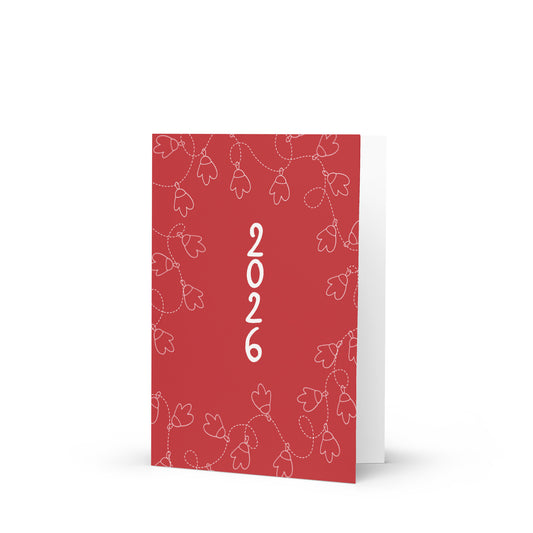 alt= tarjeta de felicitación Nuevo Año Red Velvet