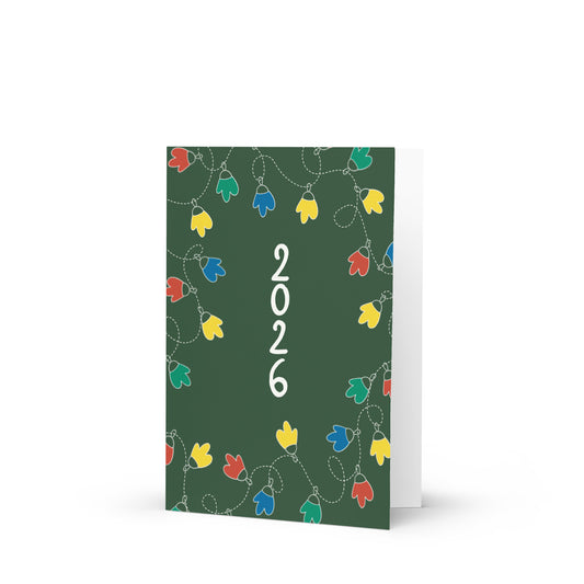 alt= tarjeta de felicitación - Nuevo Año - Multicolor