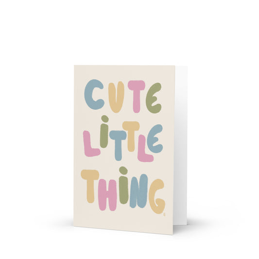 alt= tarjeta de felicitación - Cute Little Thing